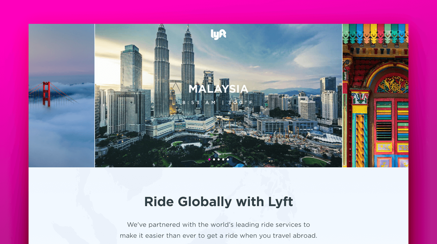 Global Roaming Landing Page